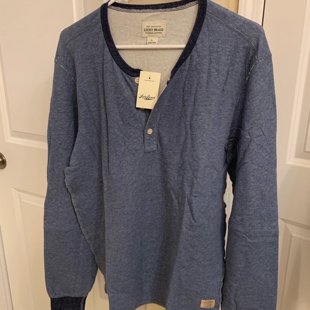 Lucky Brand Union Shirt Blue NWT